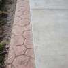 driveway with stamped edge
